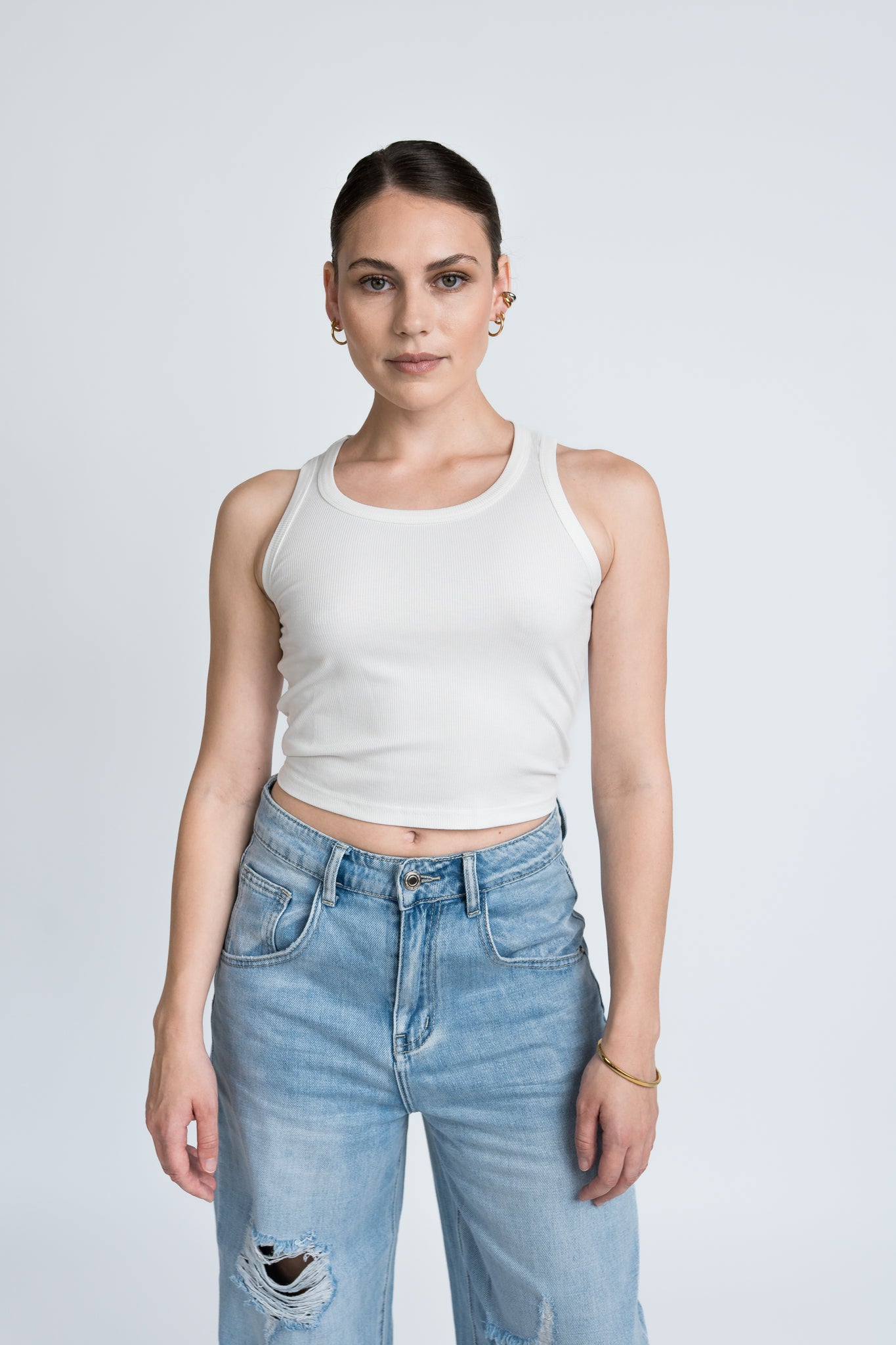 Crop Top Weiß