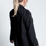 Blazer Oversized mit leichten Schulterpolstern Schwarz von hinten
