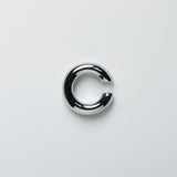 Ear Cuff Rund Klein Edelstahl Silber einzeln