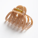 Haarklammer Ultra Groß Rund Make Up Beige seitlich