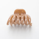 Haarklammer Ultra Groß Rund Make Up Beige von vorne