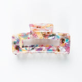 Haarklammer Groß Eckig Bunt Multicolor ohne Model