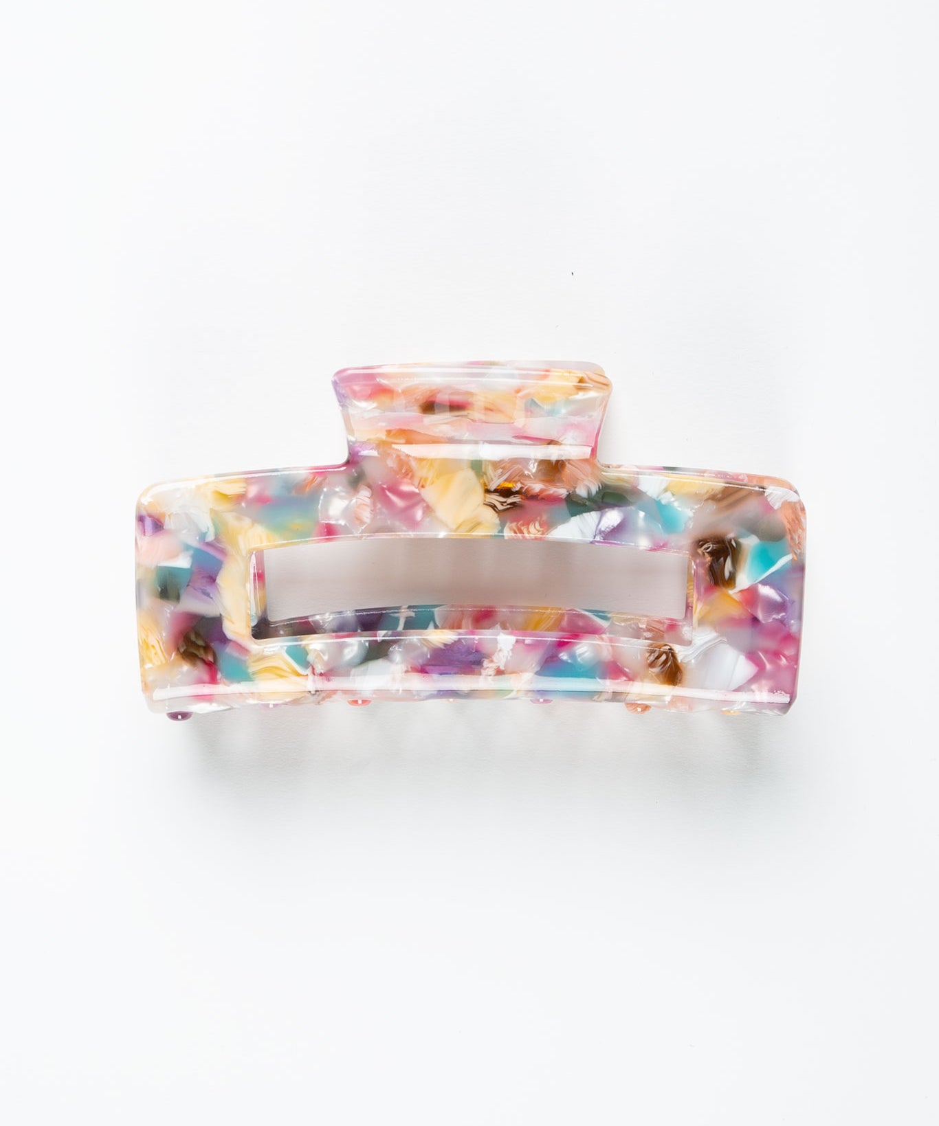 Haarklammer Groß Eckig Bunt Multicolor ohne Model