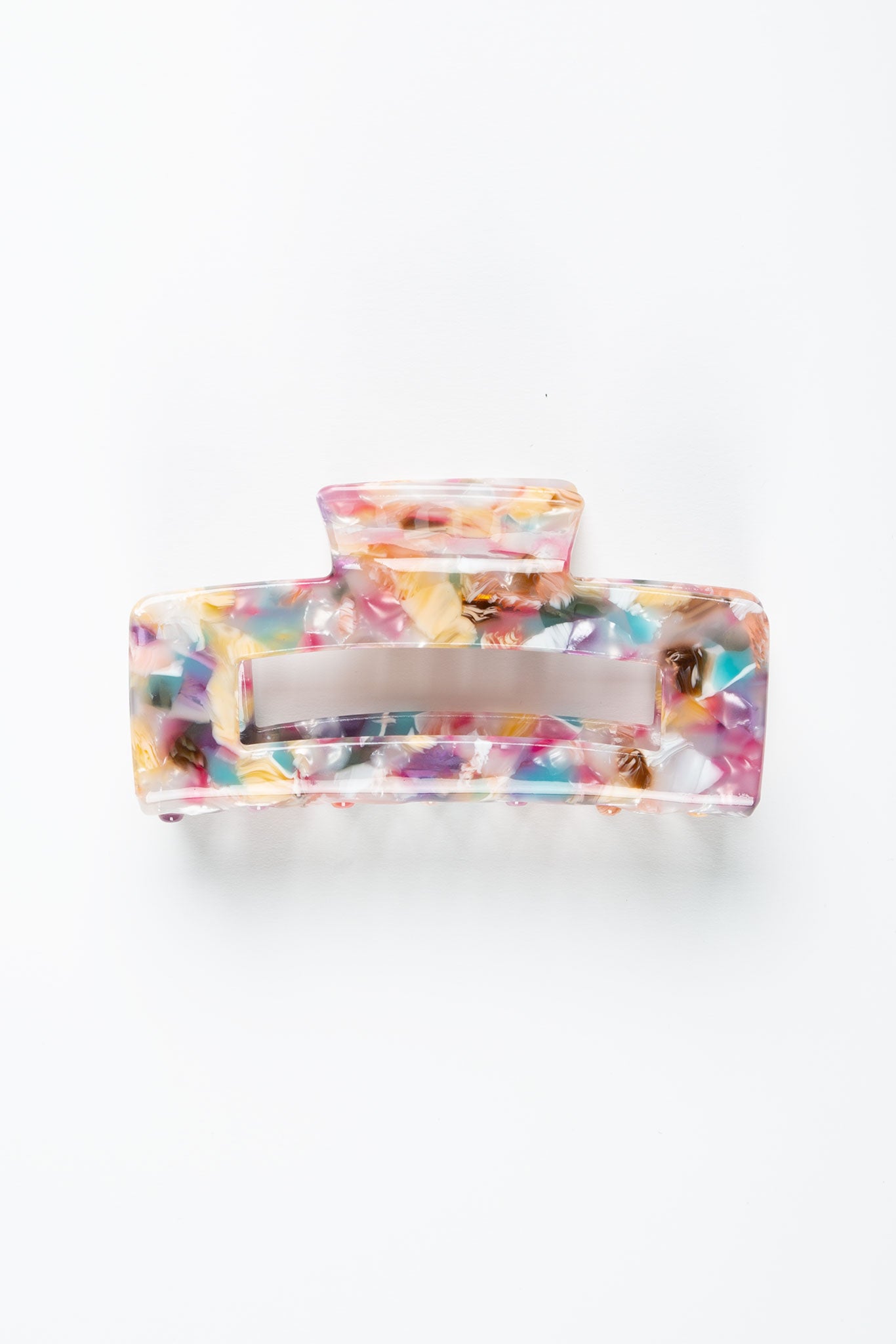 Haarklammer Groß Eckig Bunt Multicolor ohne Model