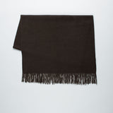 Schal Maxi mit Cashmere Dunkelbraun ohne Model