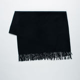 Schal Maxi mit Cashmere Schwarz ohne Model