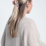 Haarklammer Groß Eckig Bunt Multicolor am Model