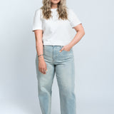 T-Shirt Basic Blazer Weiß Ganzkörper