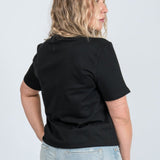 T-Shirt Basic Blazer Schwarz von hinten