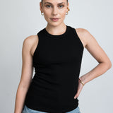Tanktop Cutout Schwarz