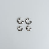 Creolen Edelstahl Medium Silber ohne Model
