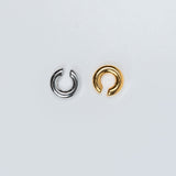 Earcuff Rund Medium Edelstahl Gold ohne Model