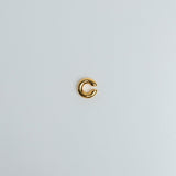 Earcuff Rund Medium Edelstahl Gold Plain