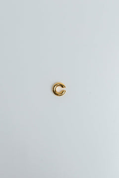 Earcuff Rund Medium Edelstahl Gold Plain
