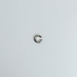 Earcuff Rund Medium Edelstahl Silber Plain