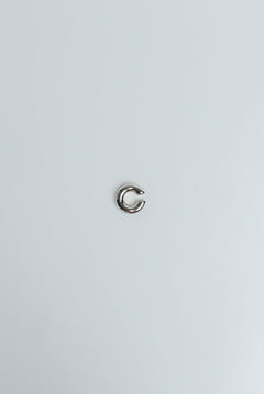 Earcuff Rund Medium Edelstahl Silber Plain