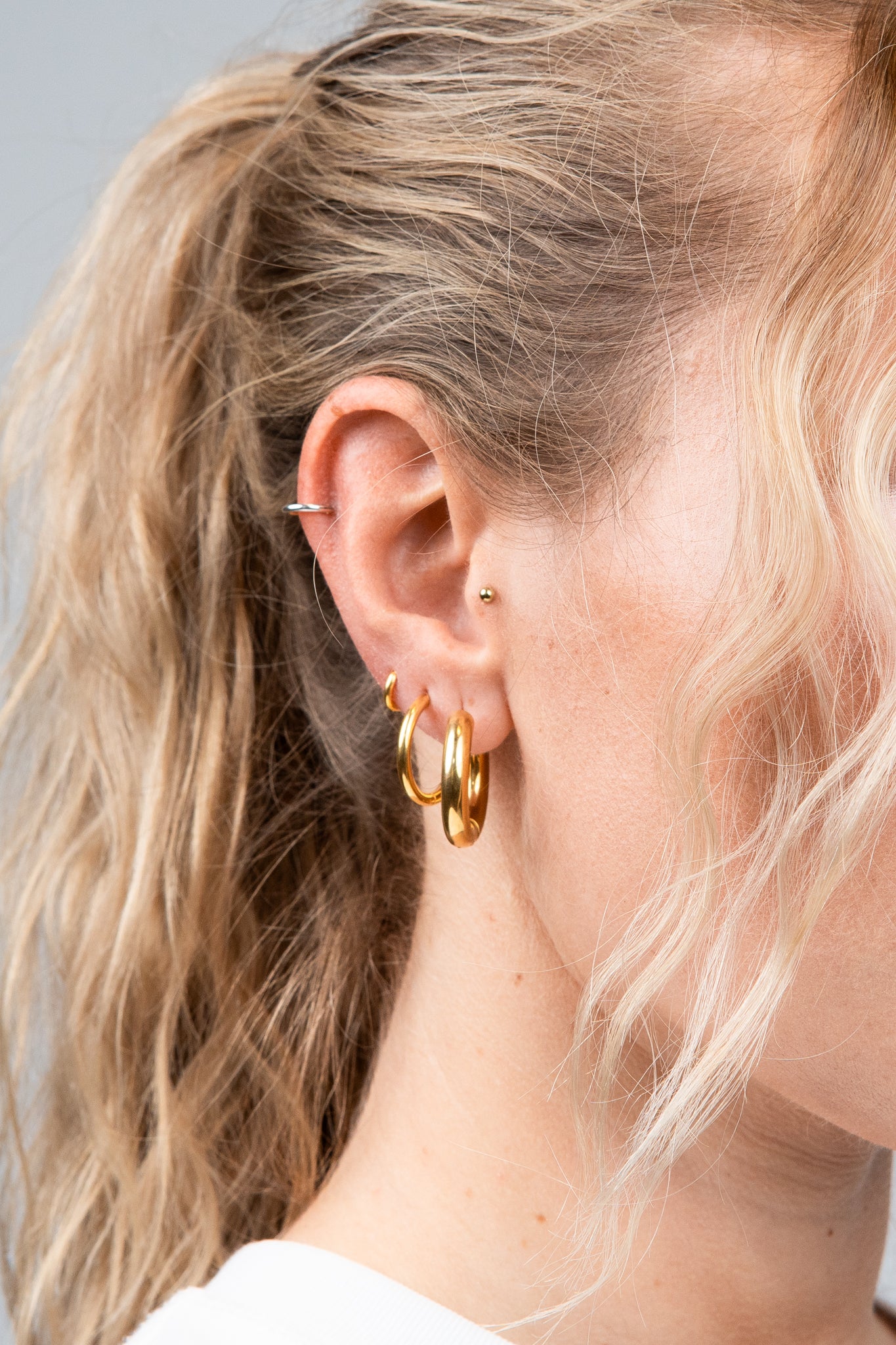 Hoops Basic Ohrring Klein Gold alle Modelle