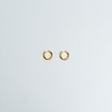 Hoops Basic Ohrring Maxi Gold Plain
