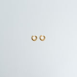 Hoops Basic Ohrring Medium Gold Plain