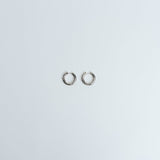 Hoops Basic Ohrring Maxi Silber Plain