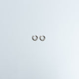 Hoops Basic Ohrring Medium Silber Plain