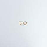Hoops Basic Ohrring Medium Dünn Gold Plain
