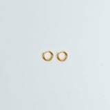 Hoops Basic Ohrring Klein Gold Plain