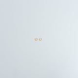 Hoops Basic Ohrring Ultra Klein Gold Plain