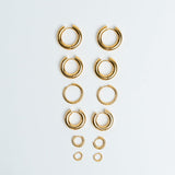 Hoops Basic Ohrring Medium Gold ohne Model