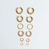 Hoops Basic Ohrring Klein Gold ohne Model