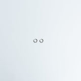 Hoops Basic Ohrring Klein Silber Plain