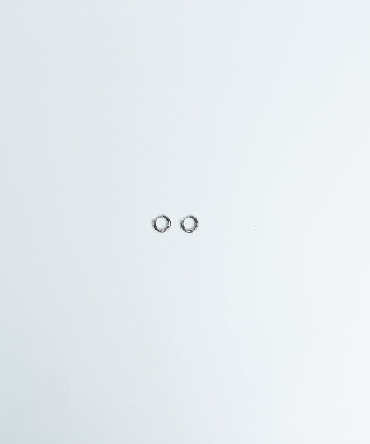 Hoops Basic Ohrring Klein Silber Plain