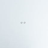 Hoops Basic Ohrring Ultra Klein Silber Plain