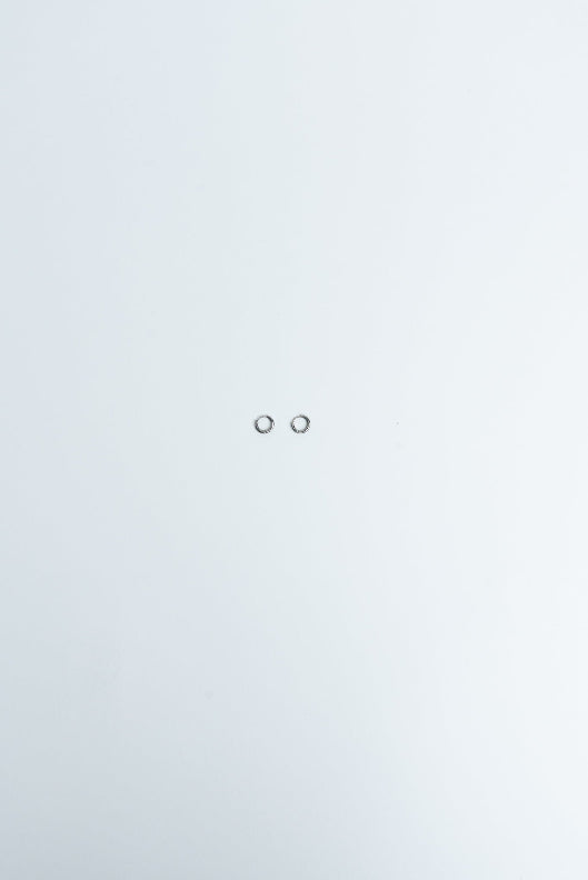Hoops Basic Ohrring Ultra Klein Silber Plain