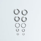 Hoops Basic Ohrring Maxi Silber ohne Model