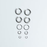 Hoops Basic Ohrring Medium Silber ohne Model