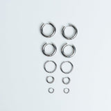 Hoops Basic Ohrring Ultra Klein Silber ohne Model