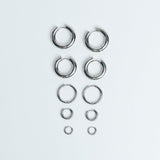Hoops Basic Ohrring Klein Silber ohne Model