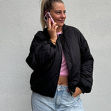 Bomberjacke Steppjacke Schwarz