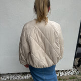 Steppjacke Bomberjacke Creme Vanilla