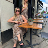 Kleid Maxi Lang Volant Leo