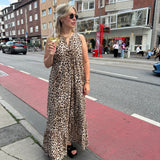 Kleid Maxi Lang Volant Leo