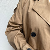 Trenchcoat Maxi Lang Beige