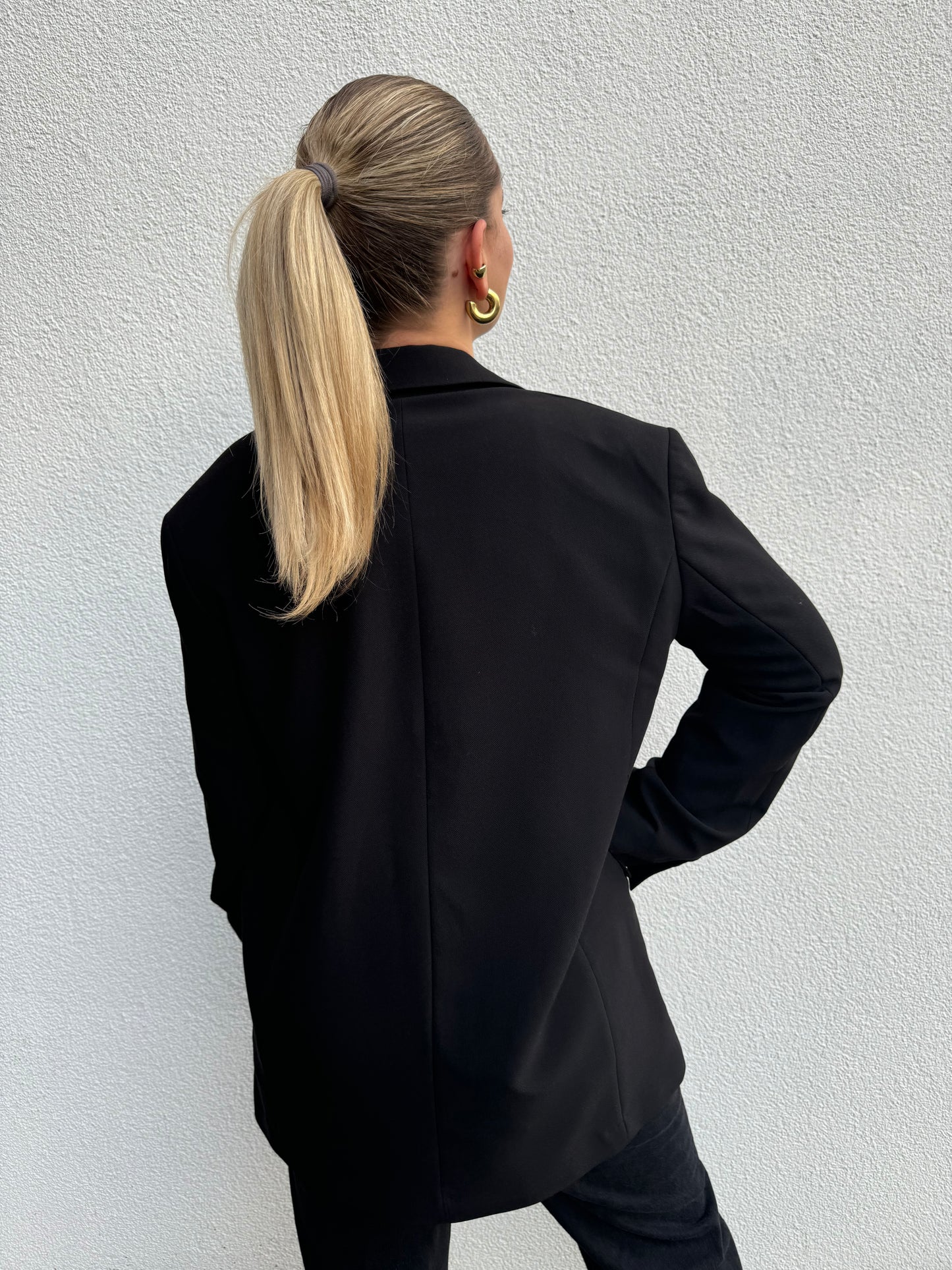 Oversized Blazer in Schwarz