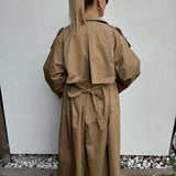 Trenchcoat Maxi Lang Beige