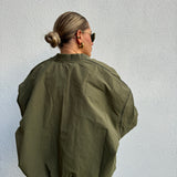 Bomberjacke Oversized Khaki