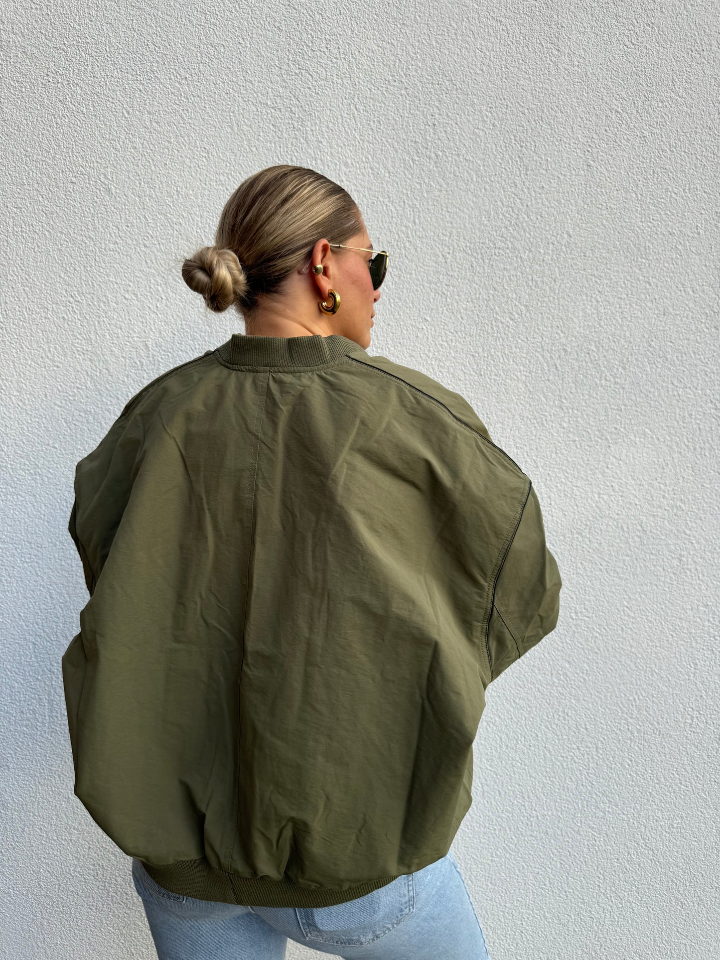 Bomberjacke Oversized Khaki