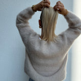 Strickpullover Kid Mohair 80% Beige